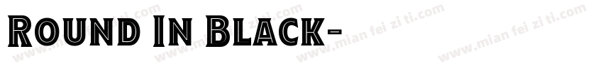 Round In Black字体转换